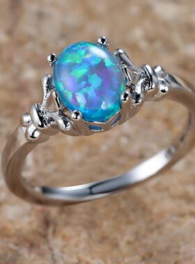 新款跨境热卖 澳宝钻石玫瑰金戒指女式百搭气质指环复古微镶白钻