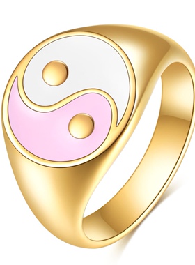 戒指钛钢太极八卦阴阳