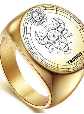 欧美朋克不锈钢男士复古个性戒指