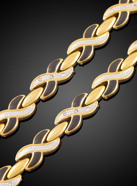 滴油18K金电镀黄铜现货手链新品