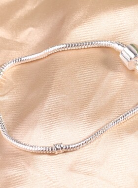 新款厂家 可DIY串珠子配件潘家经典蛇骨链铜基础链手链项链套装女