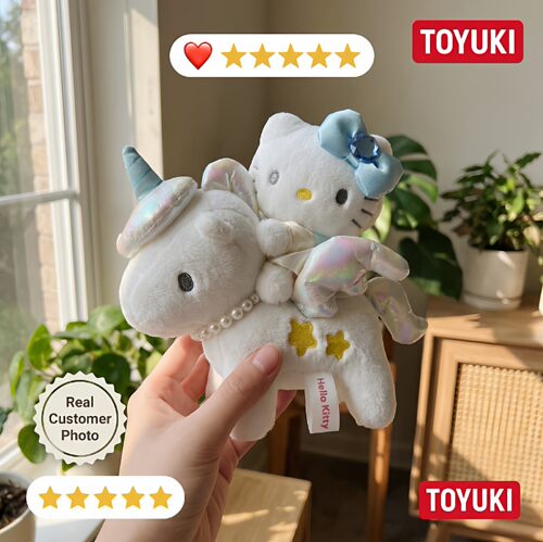 日本helloKitty情人节天使独角兽kitty公仔挂件玩偶摆件女生礼物 - 图2