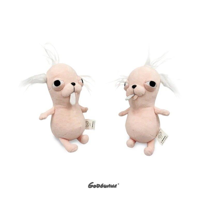 日本正版ChiHUAHUA冠毛犬阿冠吉娃娃毛绒公仔抱枕生日礼物送女生 - 图3