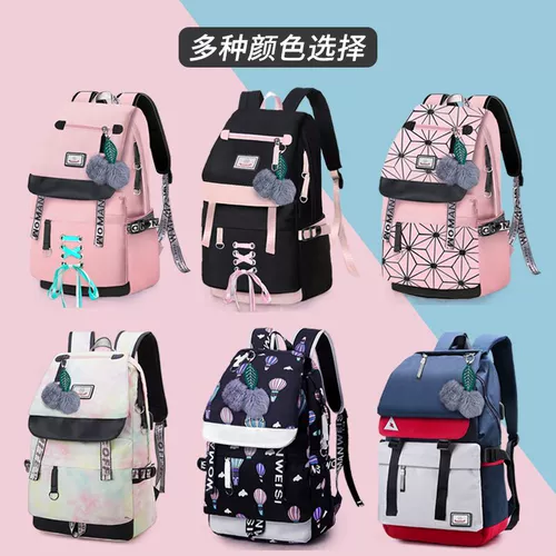 TikTok, рюкзак, милый водонепроницаемый ранец, в корейском стиле, популярно в интернете, для средней школы, подходит для подростков
