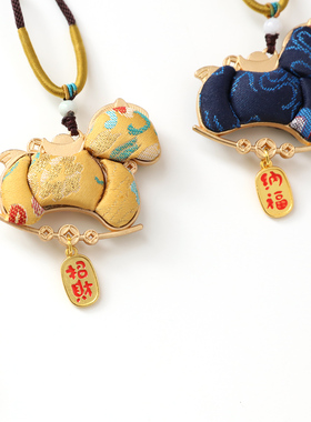 【非遗宋锦马上有钱项链】国风手作毛衣链dz小马项链
