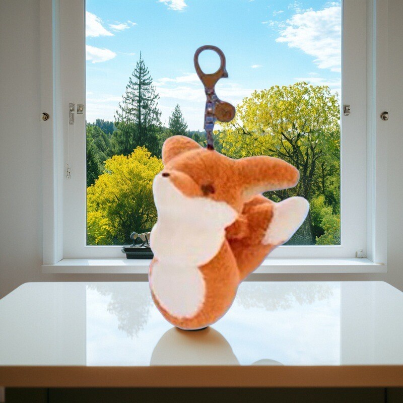 光遇小王子季狐狸徽章 狐狸毛绒别针钥匙扣挂件自带NFC可扫描功能 - 图0