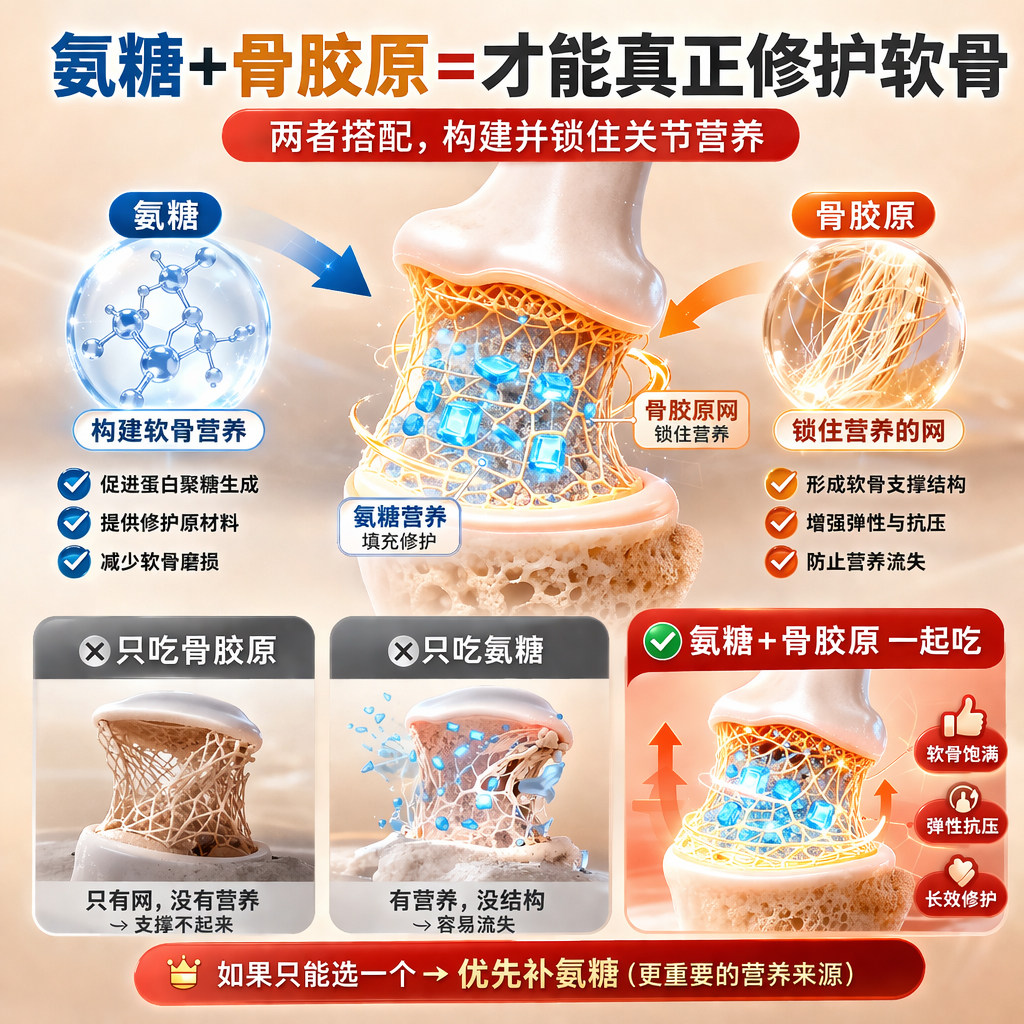 【送礼佳选】Move Free益节氨糖绿瓶*2+白瓶臻选礼盒进口