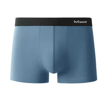 MiiOW/猫人男士冰丝内裤无痕裤衩网孔透气空调裤夏季冰凉内裤速干实付29.9元到手包邮