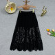 ສິ້ນ skirt lace ສໍາລັບແມ່ຍິງ 2026 ໃຫມ່ແບບເກົາຫຼີພາກຮຽນ spring ແລະ summer ເປັນເສັ້ນຕາຫນ່າງແອວສູງແອວຍາວ versatility fairy skirt