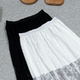 ສິ້ນ skirt lace ສໍາລັບແມ່ຍິງ 2026 ໃຫມ່ແບບເກົາຫຼີພາກຮຽນ spring ແລະ summer ເປັນເສັ້ນຕາຫນ່າງແອວສູງແອວຍາວ versatility fairy skirt