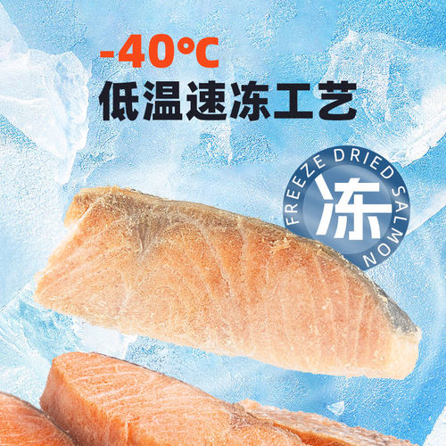 冻干三文鱼100%原切猫咪狗狗零食宠物零食鱼干鱼肉营养增肥发腮 - 图2