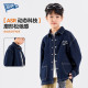 ເສື້ອກັນຫນາວເດັກນ້ອຍຊາຍ denim ລະດູໃບໄມ້ປົ່ງ