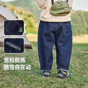 防褪色嘟嘟家男童牛仔裤新款宝宝裤子女童儿童男宝童装小童衣服