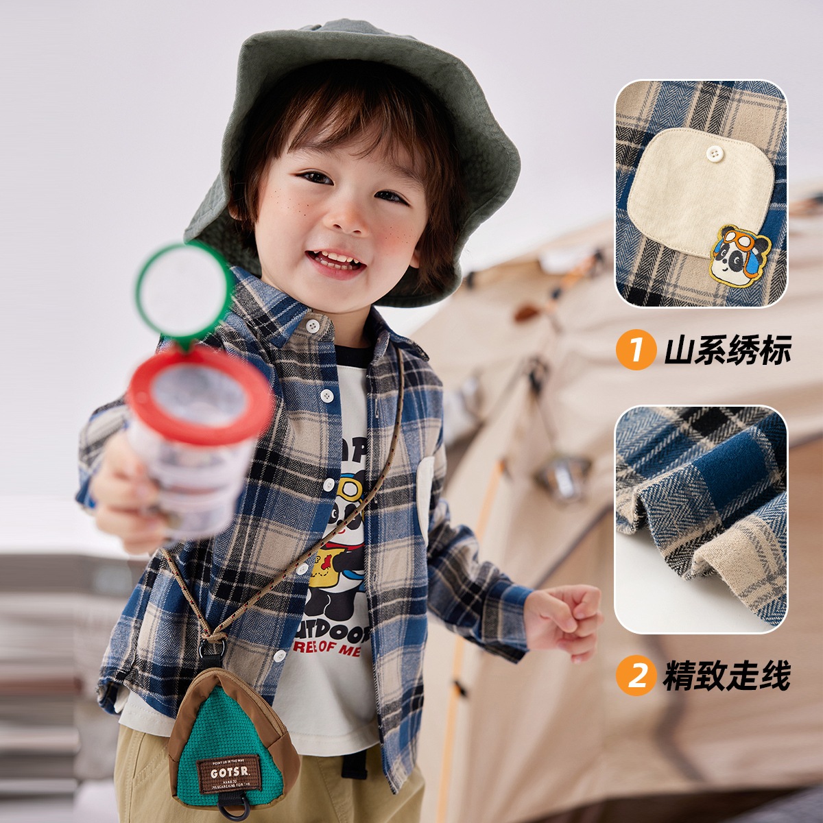 宝宝纯棉格子衬衣男童衬衫长袖女童山系户外衣服儿童童装秋季新款_DuduBaby婴童店_童装/婴儿装/亲子装-第5张图片-提都小院 宝宝纯棉格子衬衣男童衬衫长袖女童山系户外衣服儿童童装秋季新款_DuduBaby婴童店_童装/婴儿装/亲子装-第5张图片-提都小院