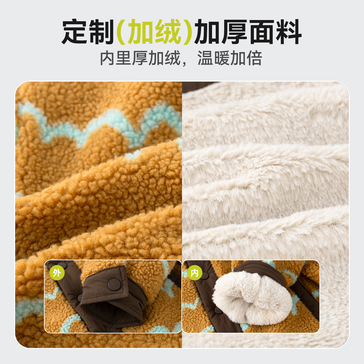 嘟嘟家儿童外套新款棉衣男童冬季加厚童装女童冬装摇粒绒宝宝衣服,淘宝优惠券,粉丝福利购,淘宝优惠卷