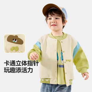 宝宝春季棒球服外套嘟嘟家儿童立体卡通