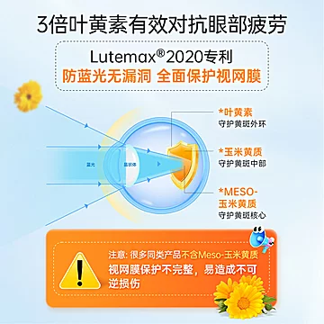 维乐原叶黄素青少年护眼维生素1瓶*60粒[20元优惠券]-寻折猪