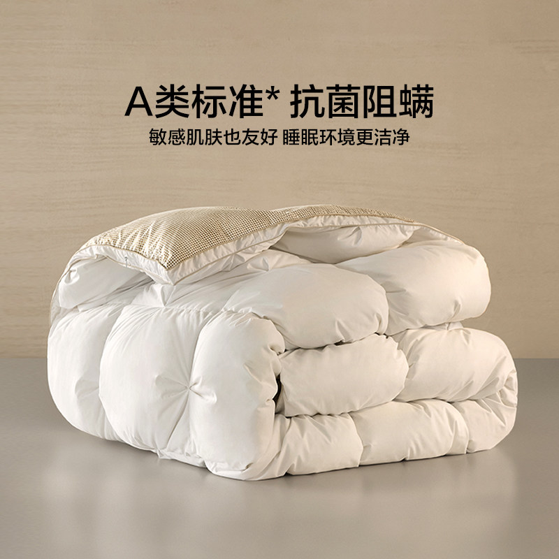 罗莱家纺LOVO乐蜗羽绒被95白鹅绒被子被芯冬被保暖春秋被子母被,淘宝优惠券,粉丝福利购,淘宝优惠卷