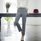 Spring, autumn, winter, small feet, nine point suit pants, women's summer drape high waisted straight leg pants, casual smoke pipe pants, gray professional suit pants