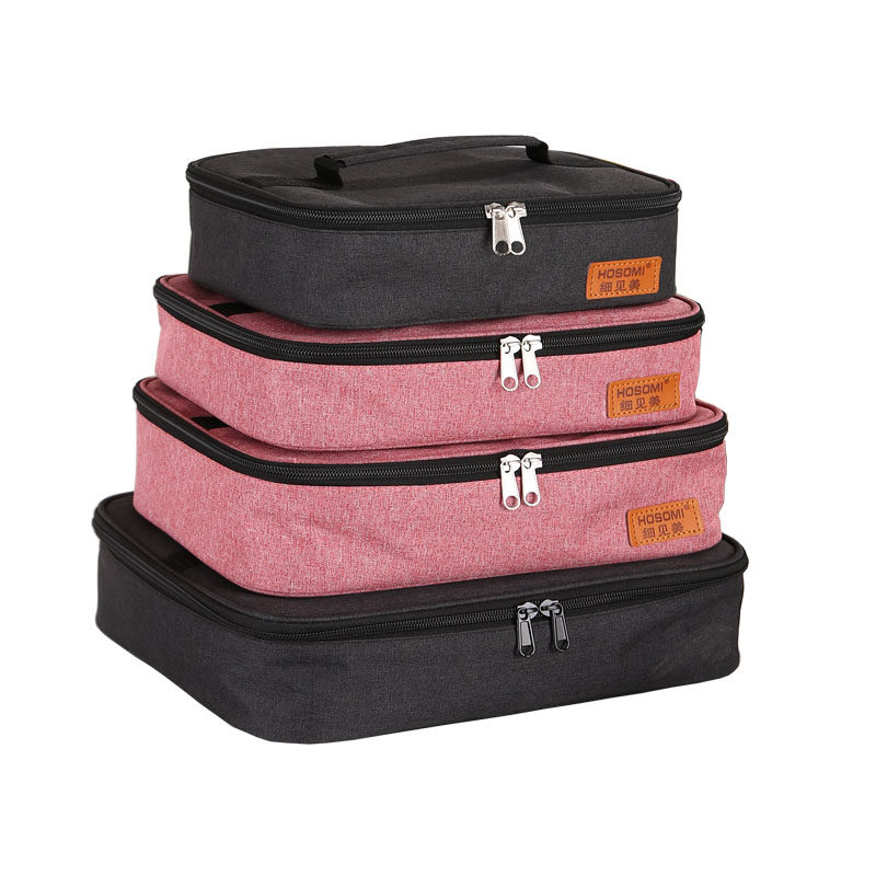 学生饭盒保温袋三层加厚餐盘便当包便携方形大号铝箔饭袋手提,淘宝优惠券,粉丝福利购,淘宝优惠卷