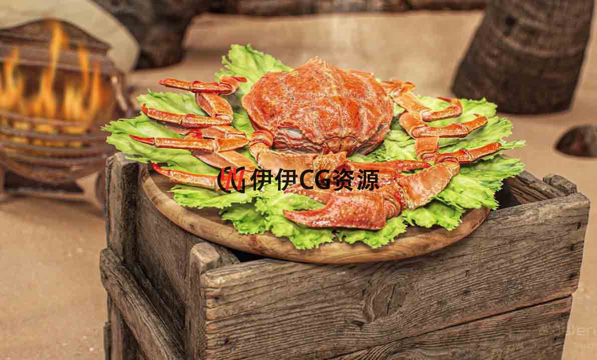 Royal Crab UE5虚幻4 帝王蟹海洋生物动物螃蟹角色带动画模型 - 图1