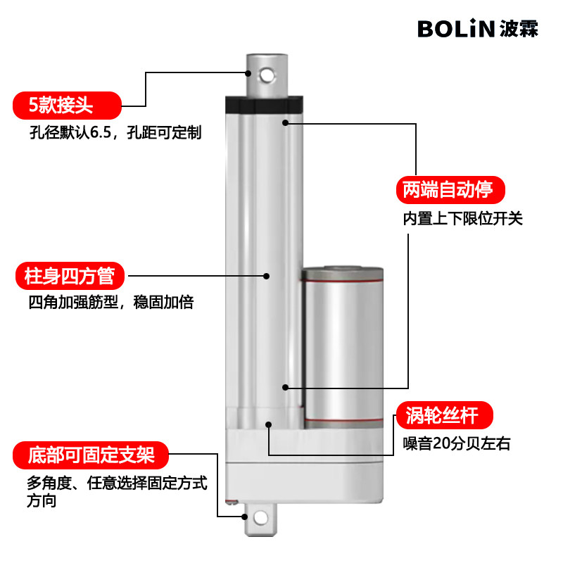 低噪音电动推杆伸缩杆智能垃圾分类箱大推力升降器直流电机工业级,淘宝优惠券,粉丝福利购,淘宝优惠卷