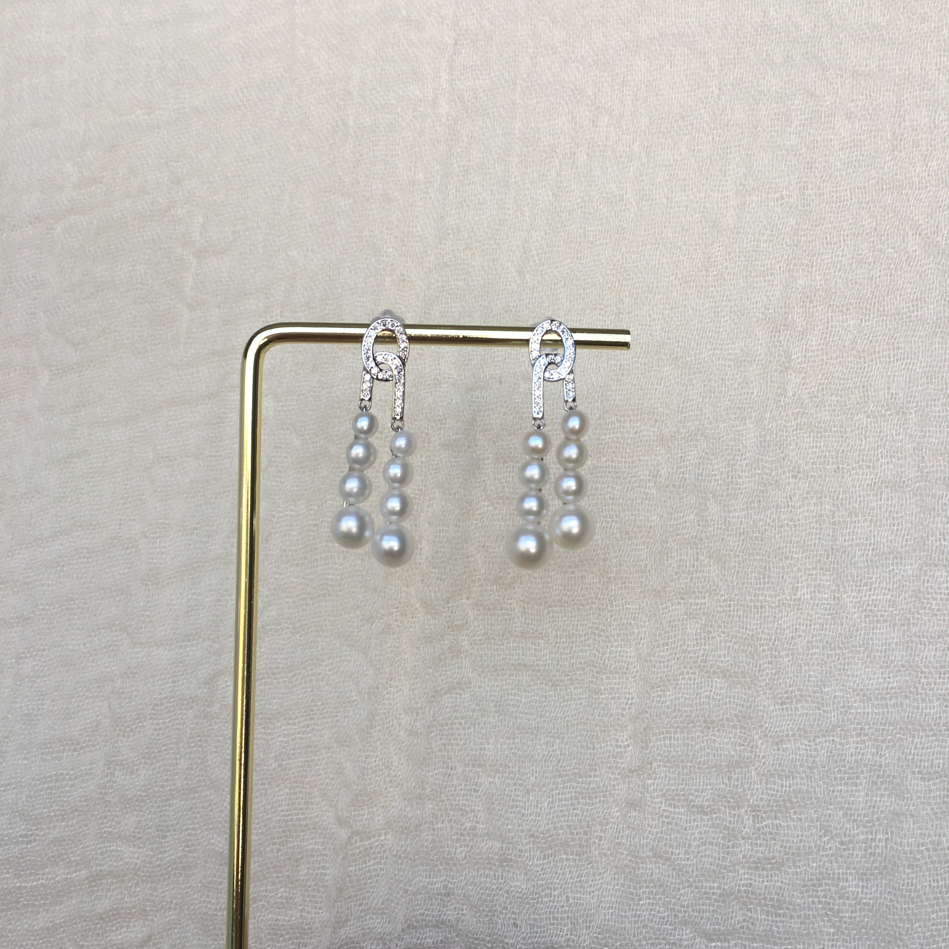 925纯银耳钉耳环一图一物女款耳饰轻奢风简约多珠耳饰天然珍珠,淘宝优惠券,粉丝福利购,淘宝优惠卷