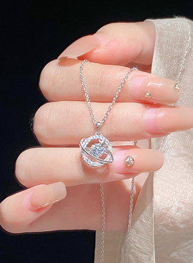 999纯银灵动星球项链女生日礼物