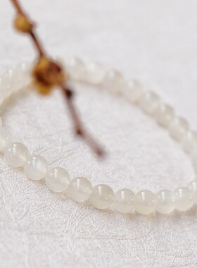 白月光石轻奢小众手串手链女天然