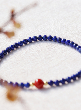 女青金石手链手串原创设计小众细