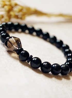 男士天然简约风女款8mm石手链