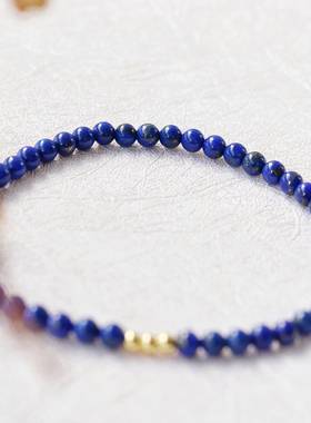 女青金石手链手串原创设计极细