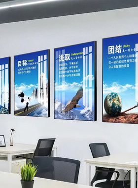 办公室会议室企业励志文化墙挂画