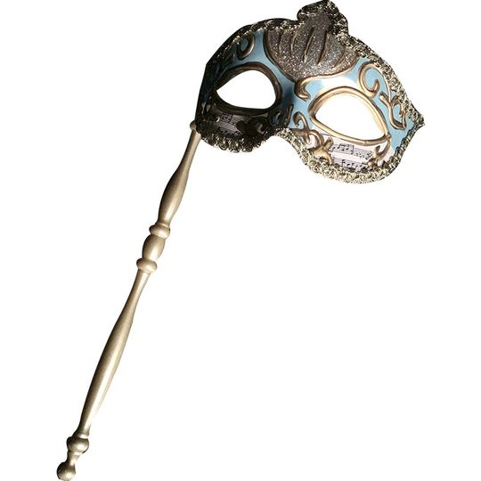 威尼斯手持面具女古风抖音个性中国风成人假面舞会公主面具半脸男