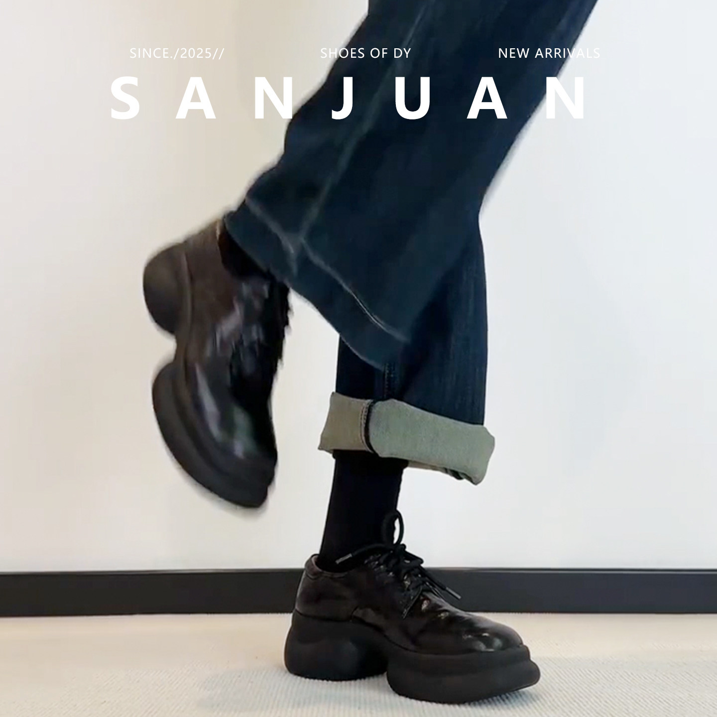 【三卷】2025秋冬新款圆头系带复古小皮鞋女厚底粗跟百搭深口单鞋,淘宝优惠券,粉丝福利购,淘宝优惠卷