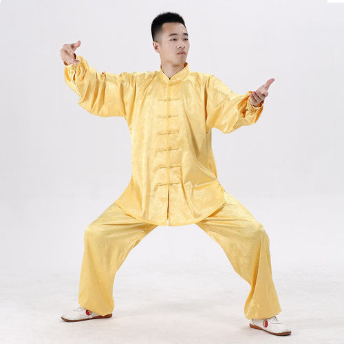 断码清仓极服龙纹太极拳服装武术练功表演服裤晨练服男女包邮宏极 - 图1
