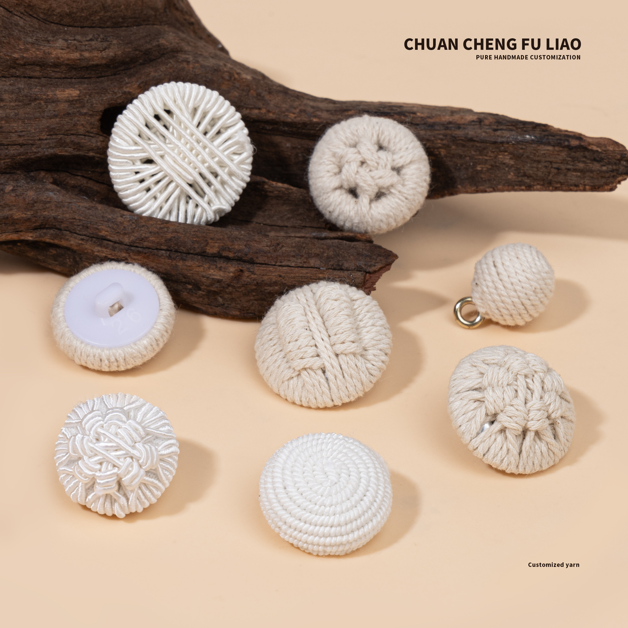 手工编织线包扣百搭大衣外套高档装饰扣复古纽扣扣子皮草辅料配件,淘宝优惠券,粉丝福利购,淘宝优惠卷