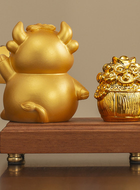 华尔街牛摆件办公室桌面工位股票玄学牛市炒股招财吉祥物生日礼物