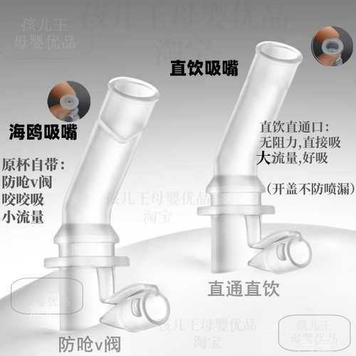 babycare小草莓保温杯配件吸管吸嘴bbc风车保温杯替换专用配件 - 图0