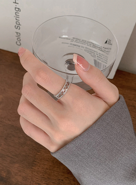 开口可调节戒指女ins潮