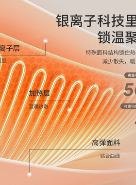 腰部按摩仪健身EMS脉冲全燃美塑仪微电流加热敷运动暴汗按摩腰带