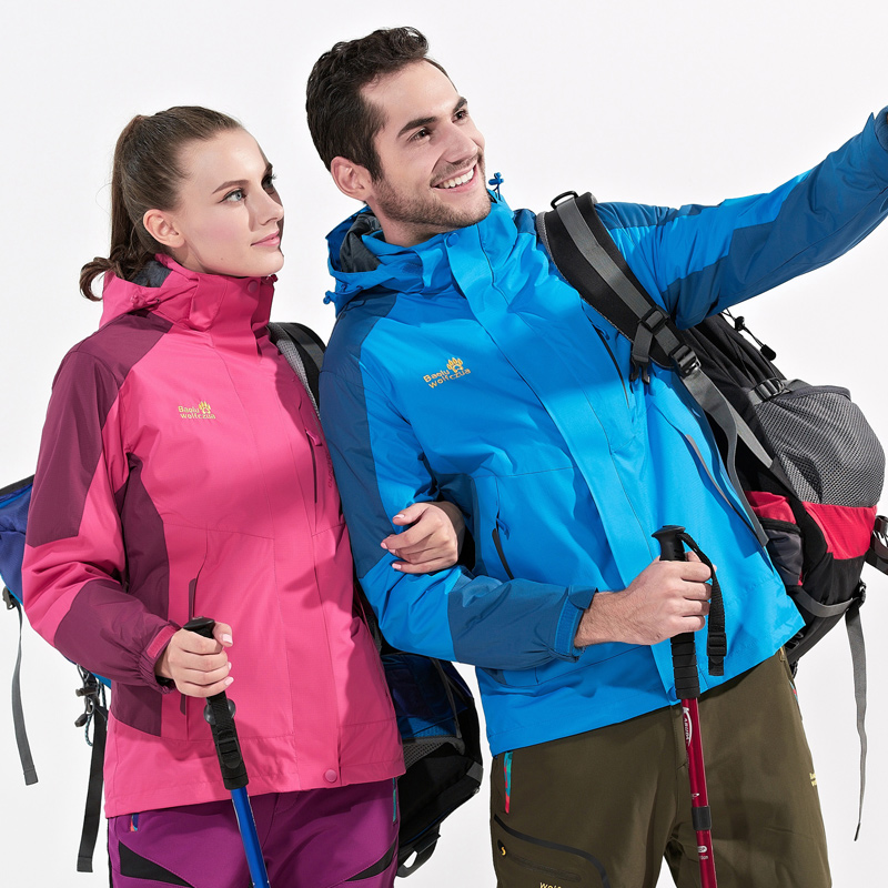 新款冬季冲锋衣男女潮牌三合一可拆卸加绒加厚户外防水登山服 2018 新款冬季冲锋衣男女潮牌三合一可拆卸加绒加厚户外防水登山服 2018