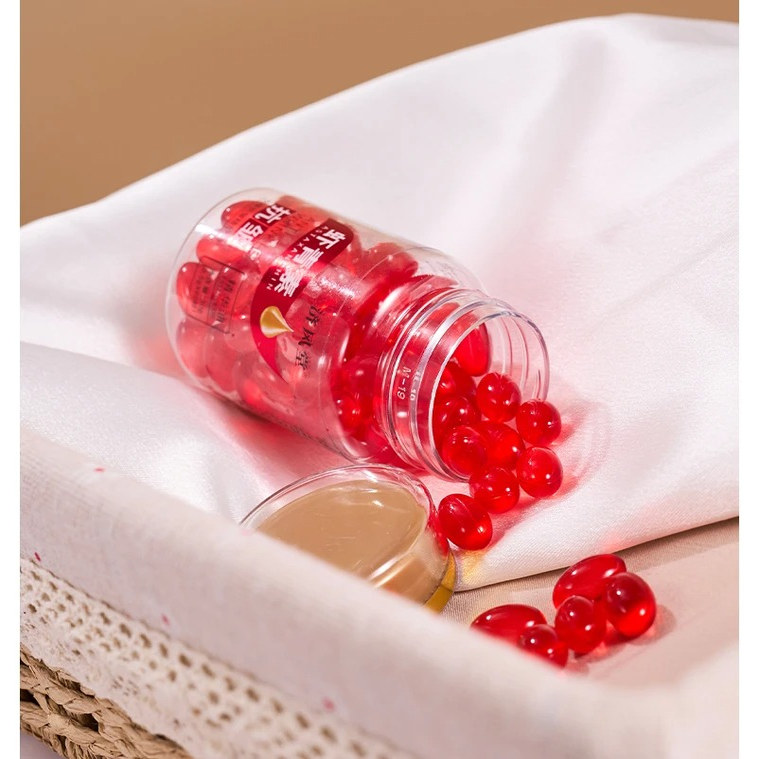 济风堂玫瑰抗皱精华油虾青素面部淡细纹紧致保湿提亮肤色嫩肤胶囊 - 图2