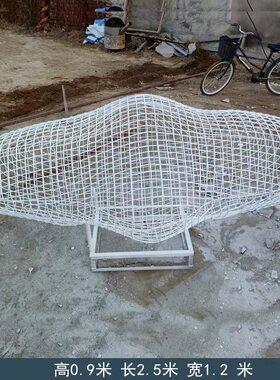 定制大型镂空不锈钢小鸟雕塑网格