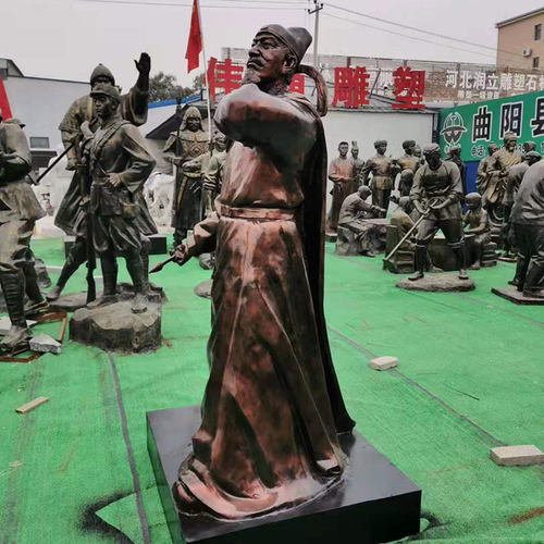 龚开阿合马卢世荣卢懋桑哥蒲寿庚亦思马因阿老瓦丁雕像王恽雕塑 - 图1