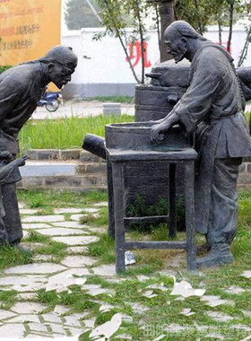 石膏雕像招财迎宾饺子馆摆件