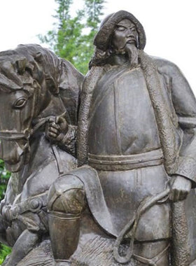 耶律阿保机辽太祖雕塑曷鲁述雕像