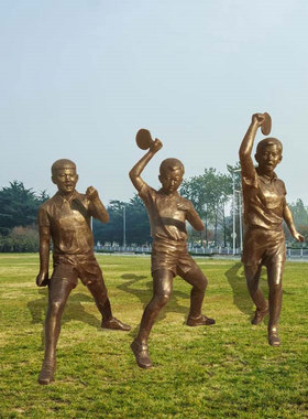 设计定制现代人物打高尔夫球雕塑