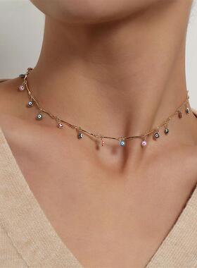 欧美跨境饰品潮流直管短款眼睛