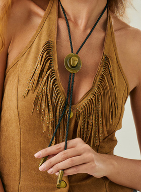 欧美跨境复古西部风牛仔帽可调节